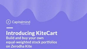 Video: Selecting Stocks and Building Equal Weighted Portfolios on Capitalmind Snap