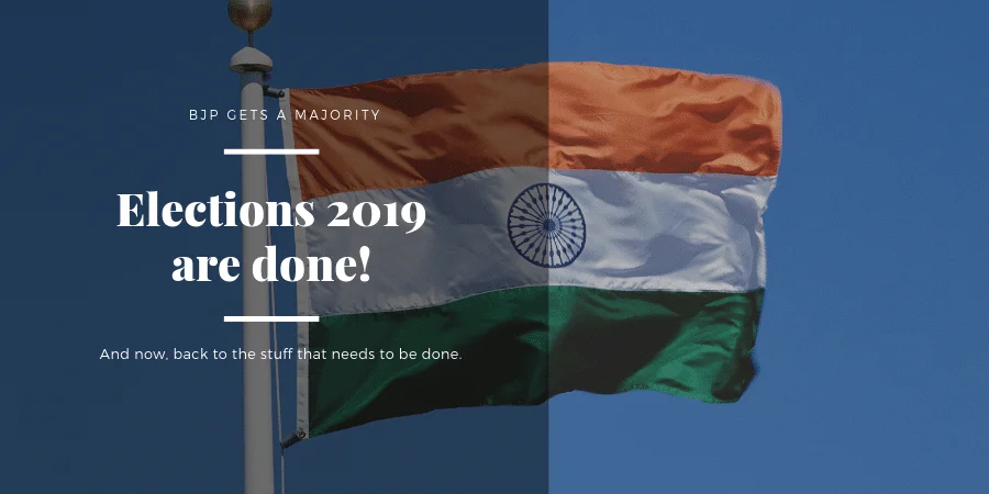 Election 2019 is Done: BJP Gets A Majority, And The Things It Must Do Now