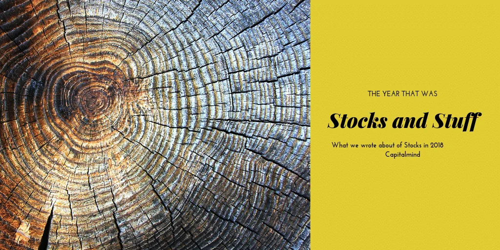 Stocks and Stuff : What we wrote about of Stocks in 2018