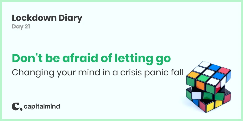 Don't be afraid of letting go: Changing your mind in a crisis panic fall