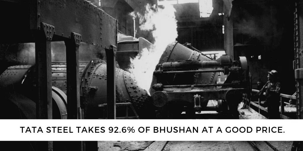 Tata Steel Quietly Takes 92% in the Erstwhile Bhushan Steel Through Convertible Shares