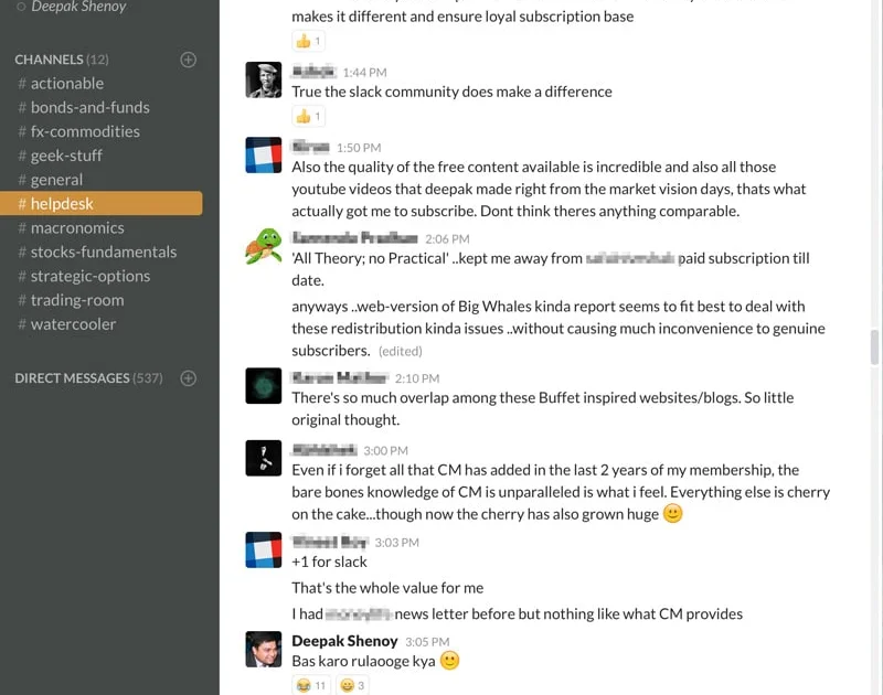 On Slack: Aadhaar for Jio, Displaced Moving Average, Value Averaging and much more...