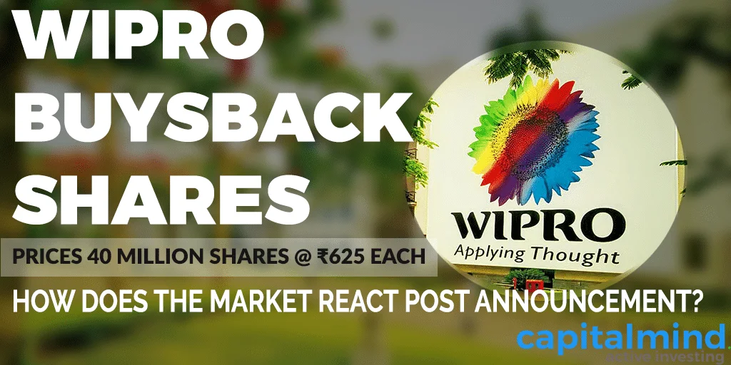 Wipro will BuyBack 1.62% of its Shares at a Premium Price of Rs 625