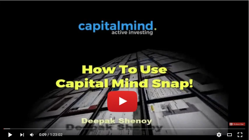Exclusive Webinar: How To Use SNAP Platform's Outliers, Charts For Stocks & Derivatives and several other features