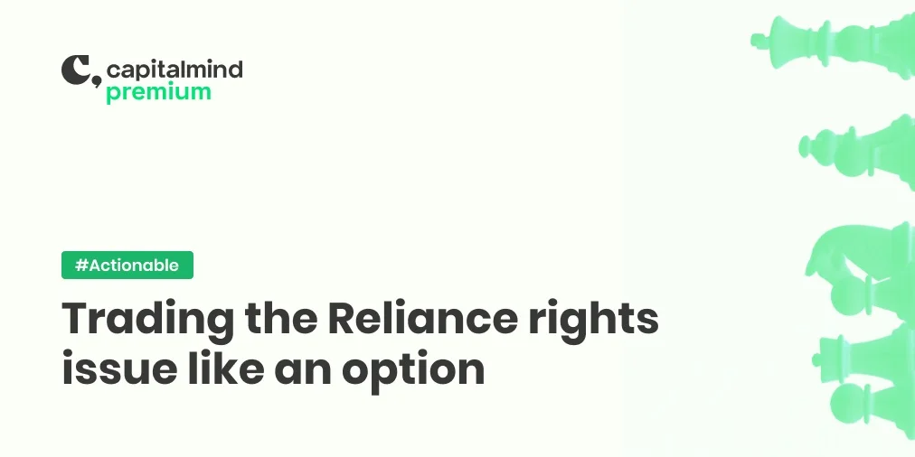 Trading the Reliance Rights Issue Like an Option